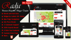 Radja Responsive Blogger Template