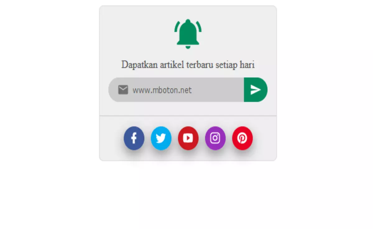 Cara Membuat Lonceng Berlangganan With Media Sosial