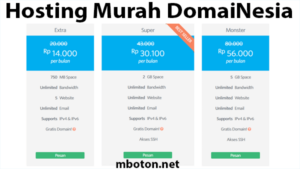 Siapkan hosting yang sesuai yang anda inginkan yang sesuai kebutuhan anda karena web hosting sudah menggunakan strogage SSD memiliki performa yang tinggi untuk Cloud Hostingnya NVME SSD, begitu juga fasilitasnya memiliki Garansi 99.9% Uptime memiliki server 5 yang bebas yang anda inginkan untuk menepatkannya pada website anda