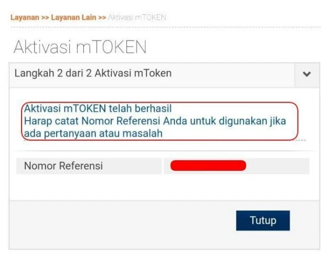 aktivasi-mToken-BRI-berhasil-sukses