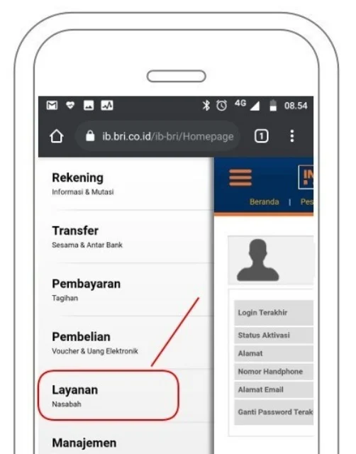 Layanan nasabah BRI