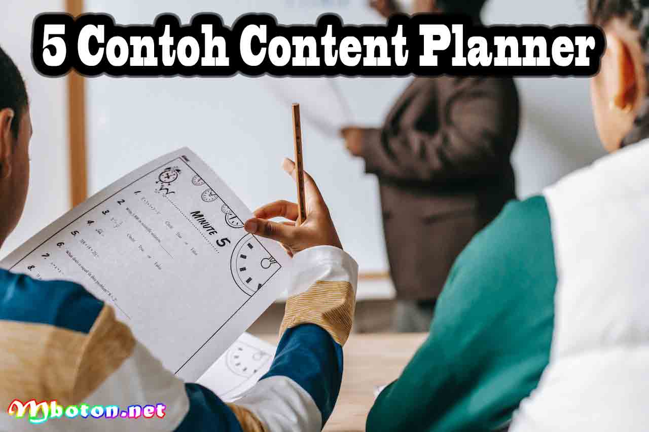 5 Contoh Content Planner