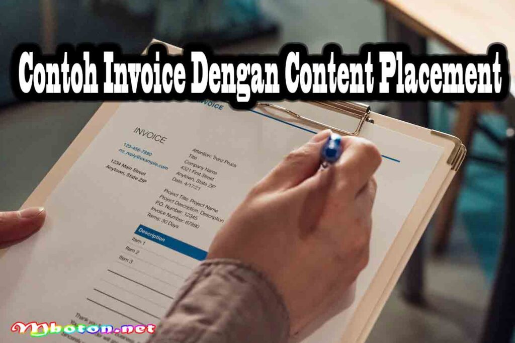 Contoh Invoice Dengan Content Placement