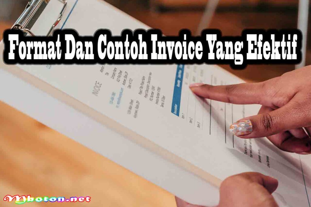 Format Dan Contoh Invoice Yang Efektif