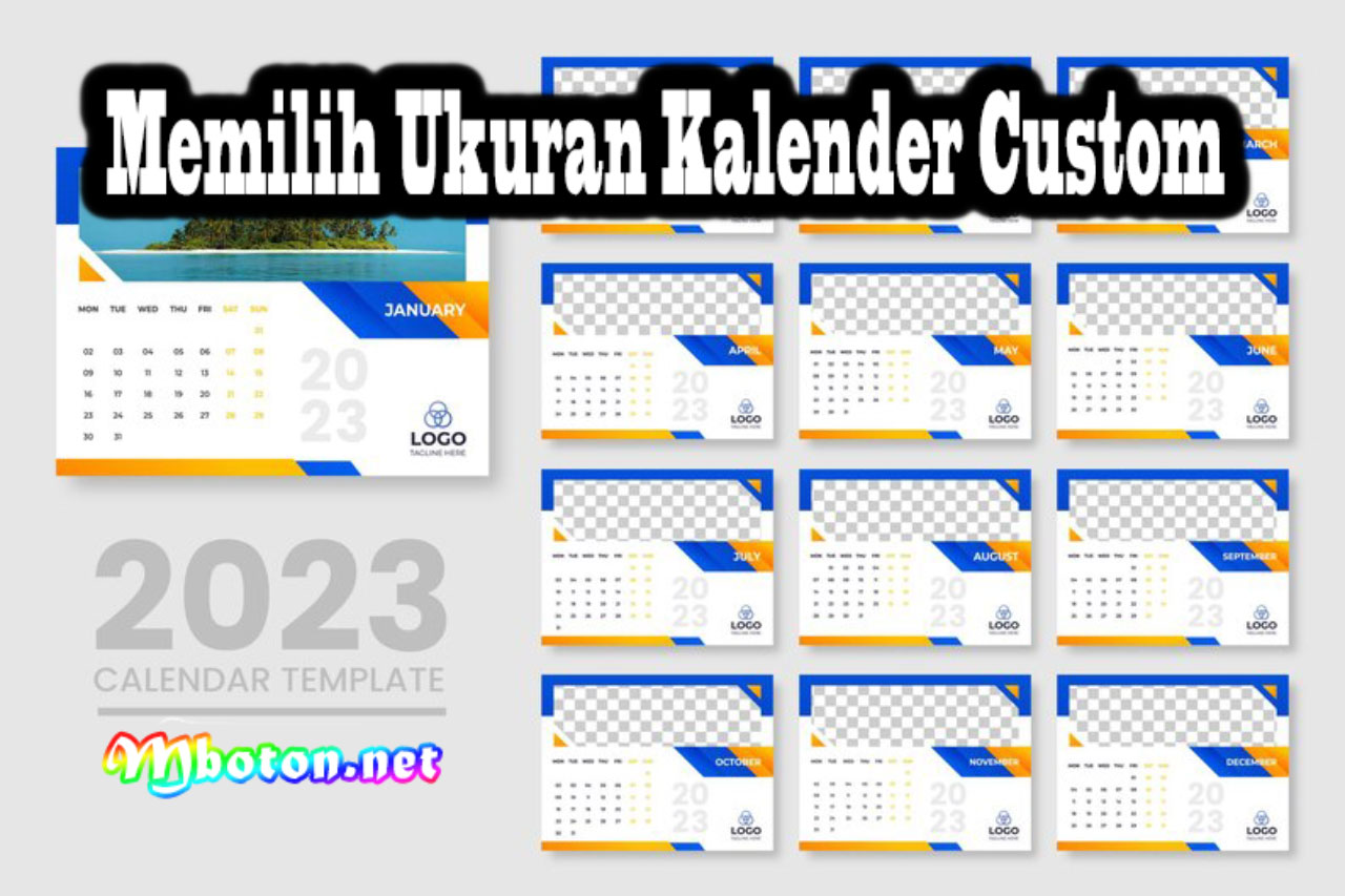 Memilih Ukuran Kalender Custom