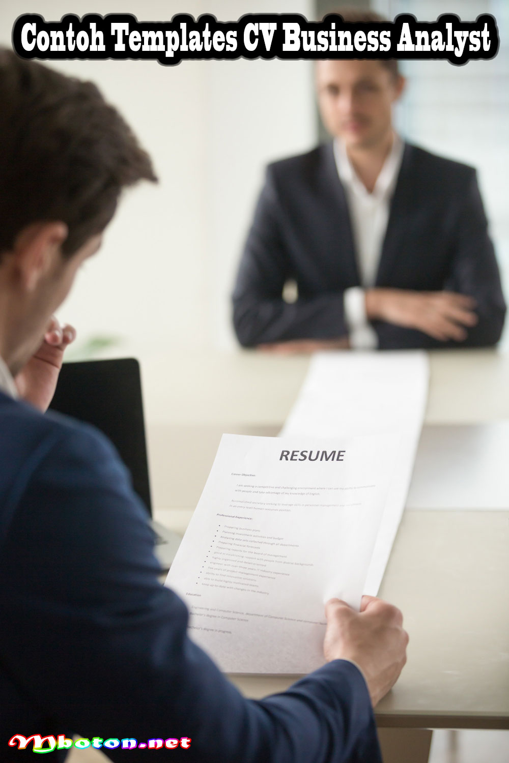 Contoh CV Business Analyst Professional: Templates Terbaru 2 Contoh Templates CV Business Analyst