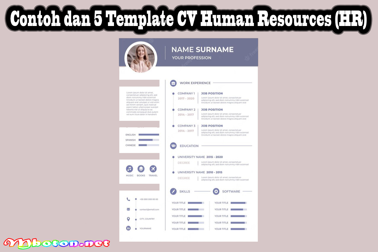 Contoh dan 5 Template CV Human Resources (HR)