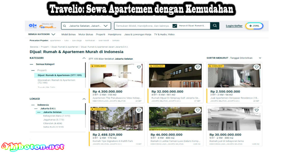 OLX: Cari Apartemen Bekas