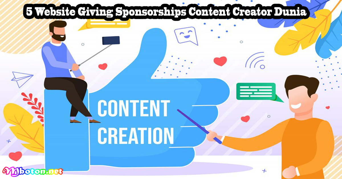 5 Website Giving Sponsorships Content Creator Dunia