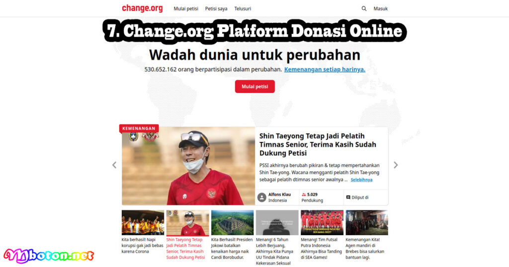 Change org Platform Donasi Online