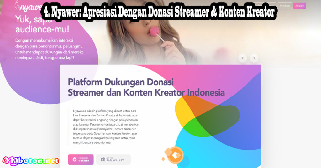 Nyawer Apresiasi Dengan Donasi Streamer & Konten Kreator