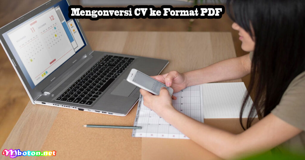 Mengonversi CV ke Format PDF