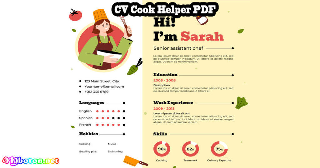 CV Cook Helper PDF