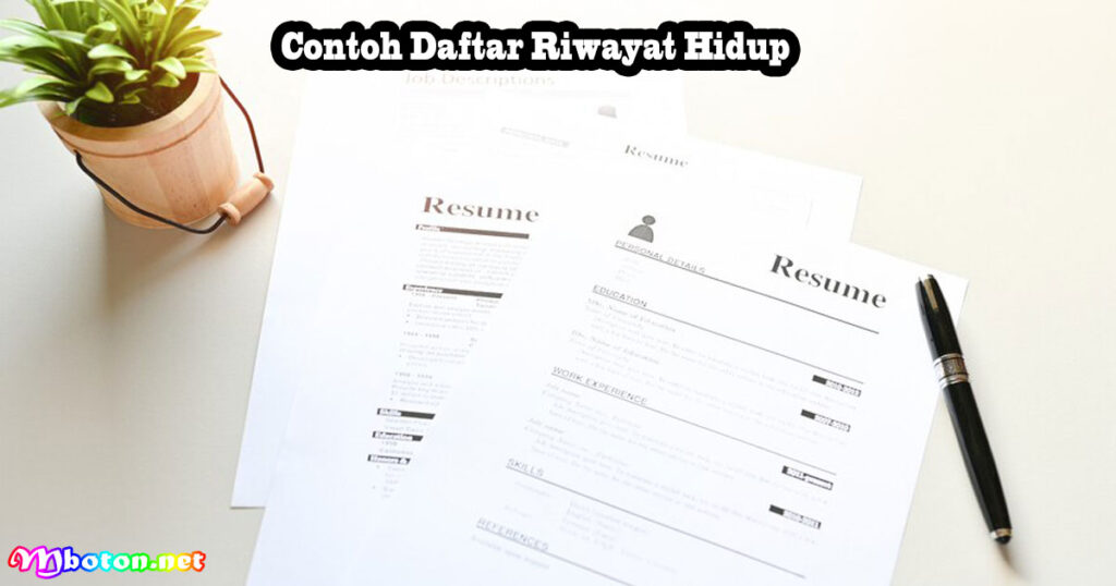 Contoh Daftar Riwayat Hidup