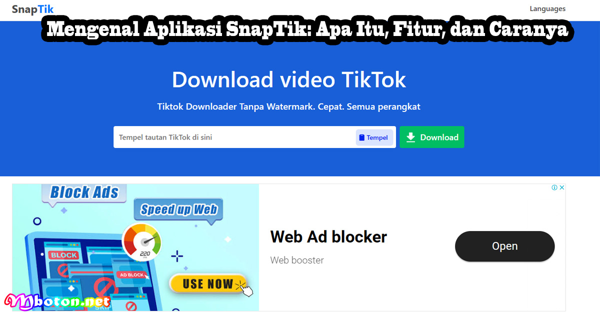 Mengenal Aplikasi SnapTik: Apa Itu, Fitur, dan Caranya