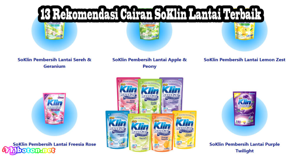 13 Rekomendasi Cairan SoKlin Lantai Terbaik