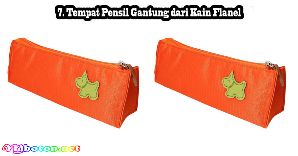 7. Tempat Pensil Gantung dari Kain Flanel