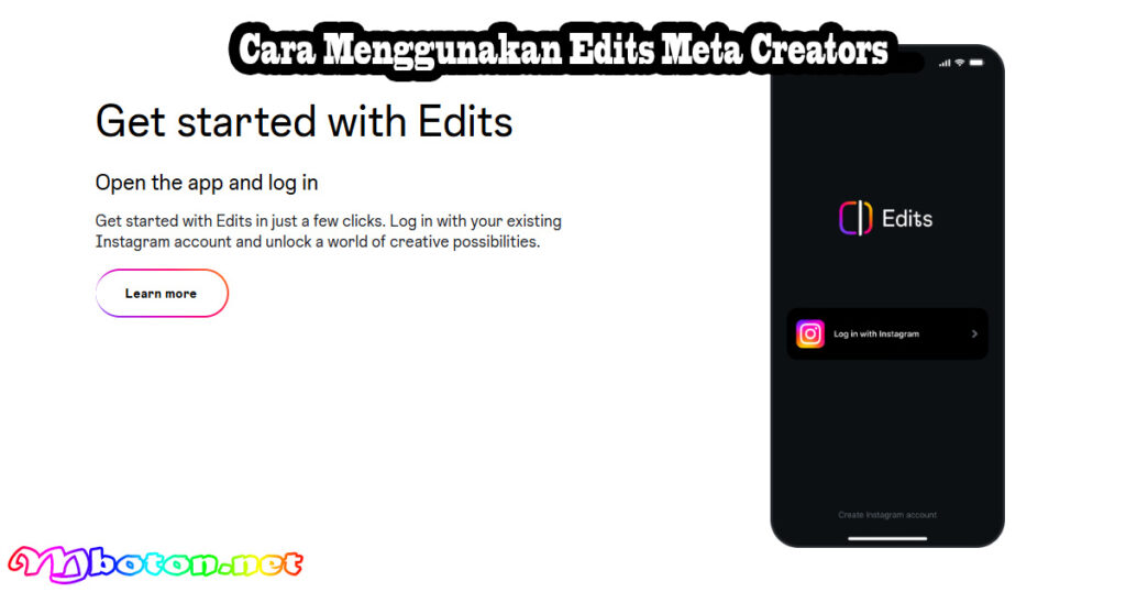 Cara Menggunakan Edits Meta Creators