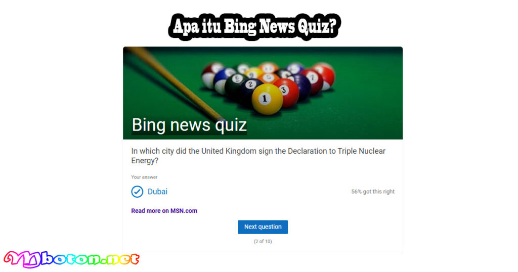 Apa itu Bing News Quiz