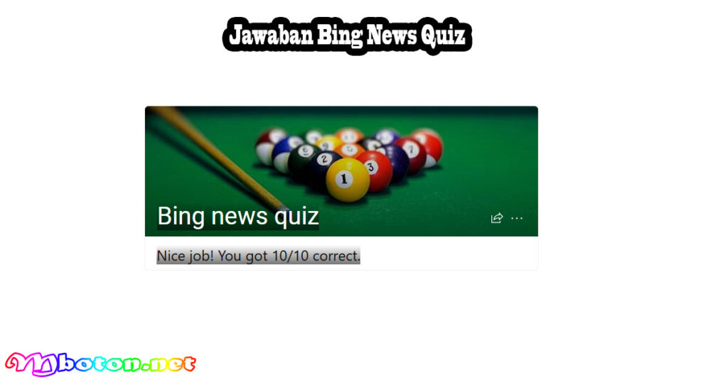 Jawaban Bing News Quiz