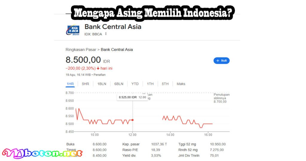 Prospek Saham BBCA vs BBRI: Analisis Arus Dana Asing 1 Mengapa Asing Memilih Indonesia