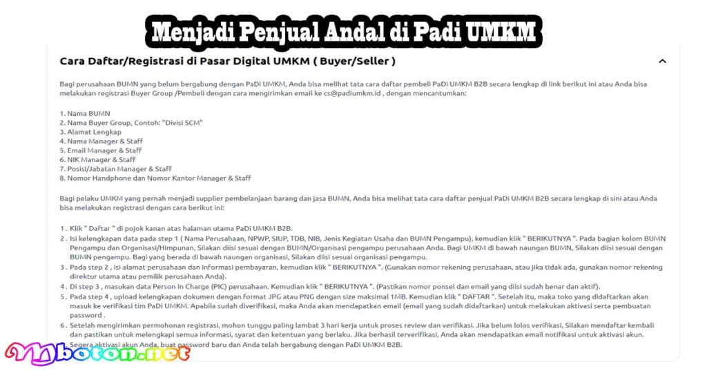 Menjadi Penjual Andal di Padi UMKM