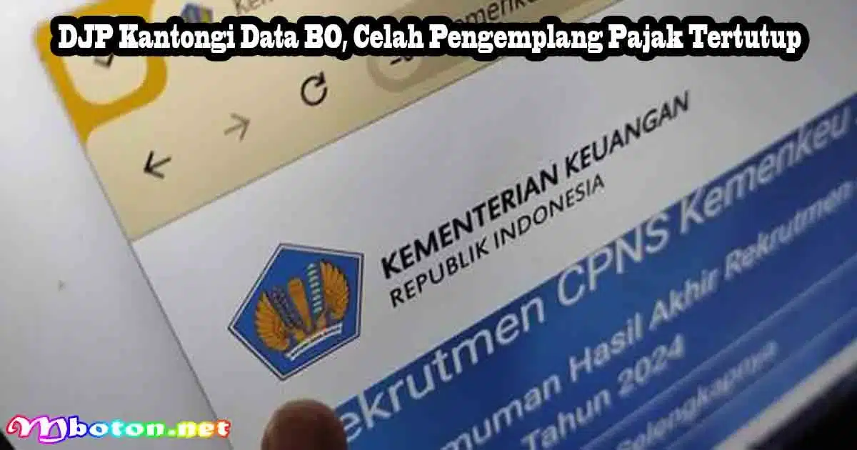 DJP Kantongi Data BO, Celah Pengemplang Pajak Tertutup