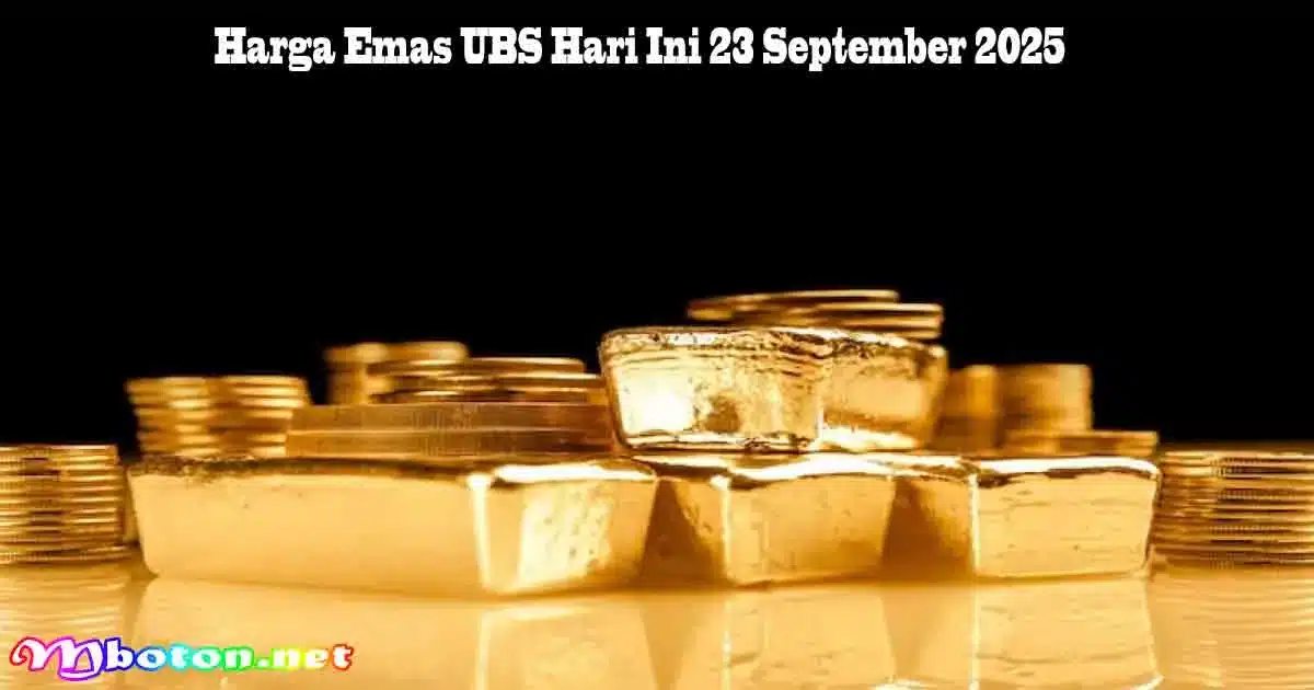 Harga Emas UBS Hari Ini 23 September 2025