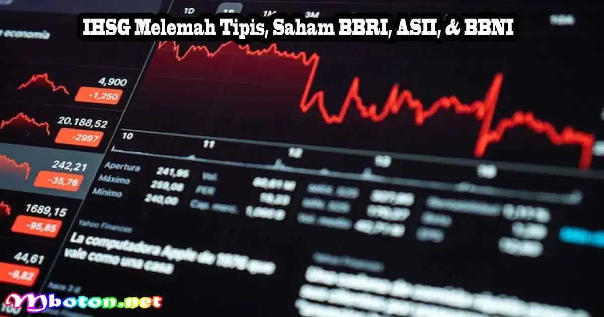 IHSG Melemah Tipis, Saham BBRI, ASII, & BBNI