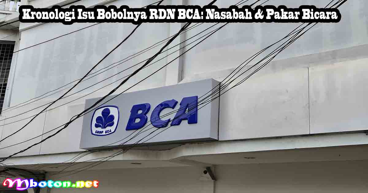 Kronologi Isu Bobolnya RDN BCA: Nasabah & Pakar Bicara