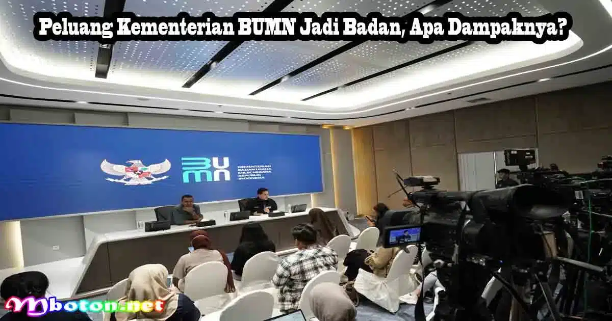 Peluang Kementerian BUMN Jadi Badan, Apa Dampaknya?