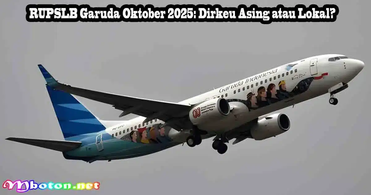 RUPSLB Garuda Oktober 2025: Dirkeu Asing atau Lokal?