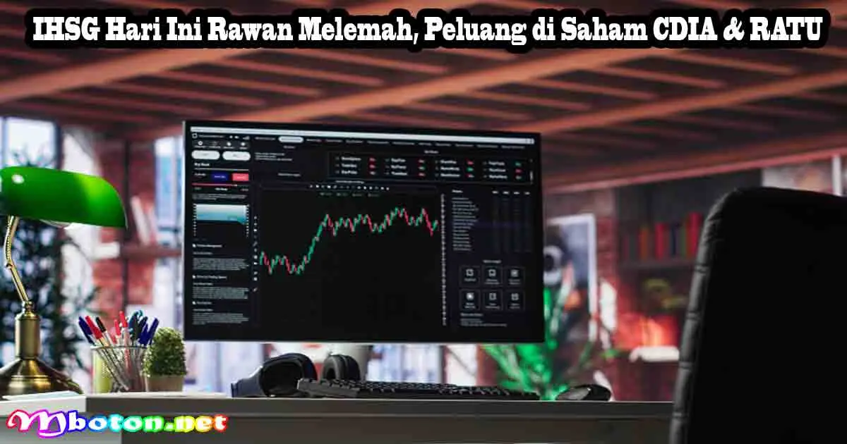 IHSG Hari Ini Rawan Melemah, Peluang di Saham CDIA & RATU
