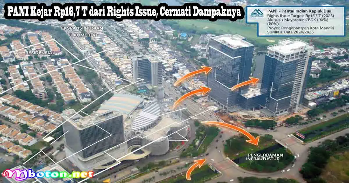 PANI Kejar Rp16,7 T dari Rights Issue, Cermati Dampaknya