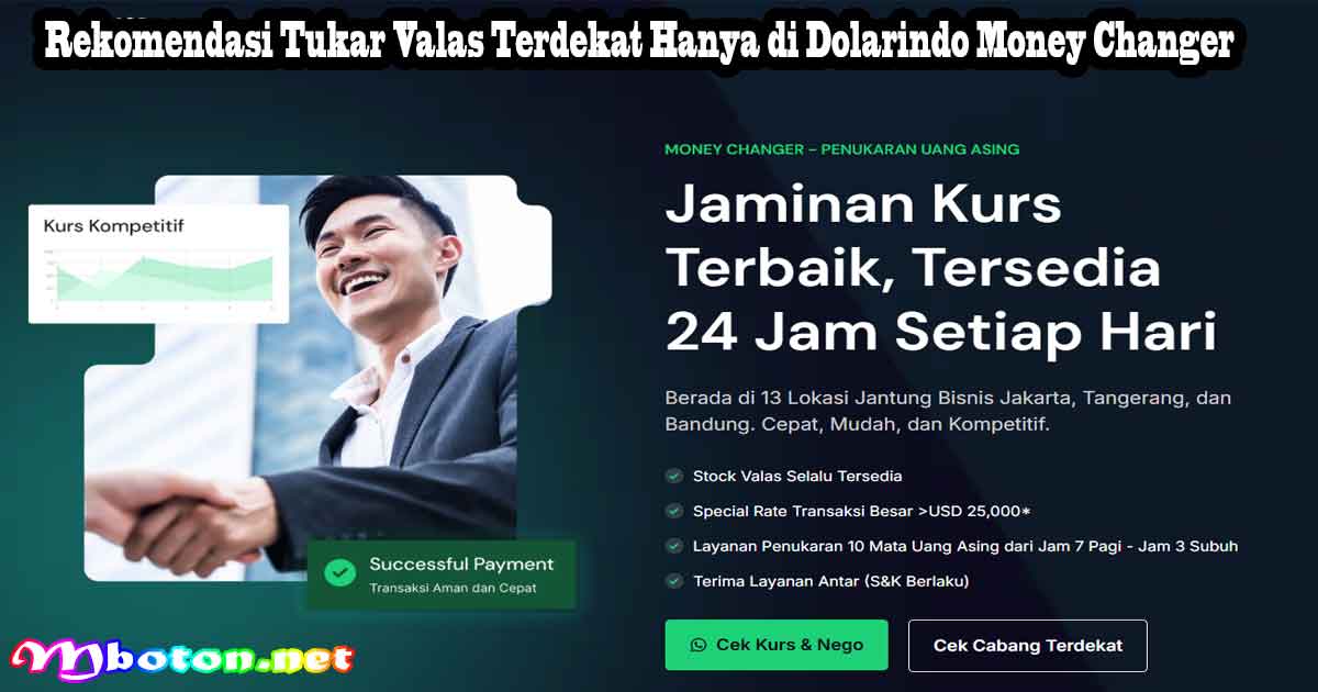 Rekomendasi Tukar Valas Terdekat Hanya di Dolarindo Money Changer