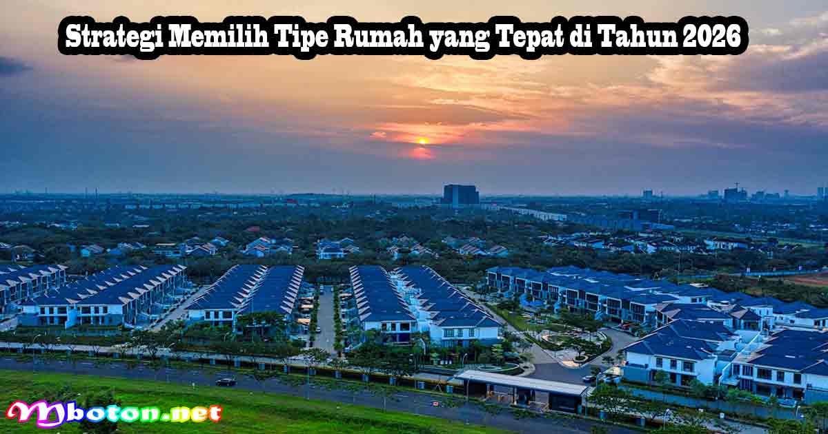 Strategi Memilih Tipe Rumah yang Tepat di Tahun 2026